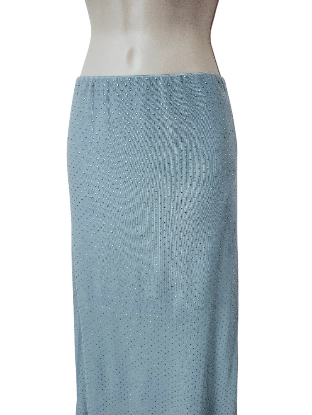 Noisy May Elegant Blue Studed Maxi Stretch Skirt size M - Picture 3 of 10